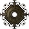 Ekena Millwork Orleans Ceiling Medallion (Fits Canopies up to 8 1/4"), 38 3/8"OD x 6 5/8"ID x 2 7/8"P, Green Gold CM38OLGGS - alternate 1